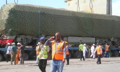 locomotives arrive in Mombasa