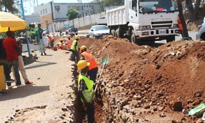 Kigali road construction project.