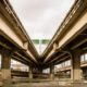 A newly built viaduct.