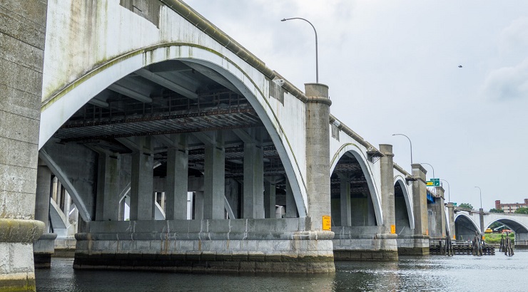 The I-195 Bridge in Rhode Island.